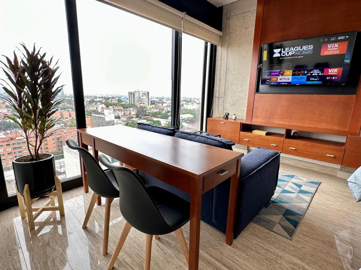 Loft Con Increible Vista Zona Polanco Condesa - Gym Y Business Center Cidade do México Exterior foto